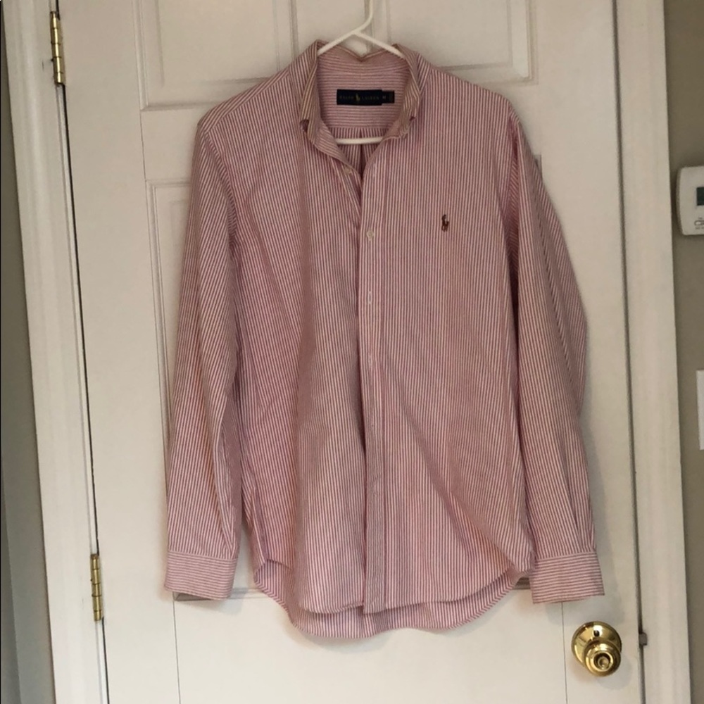 Ralph Lauren Iconic Oxford Shirt Red & White
